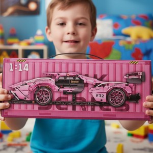 Блочний набір для збирання спортивного авто Cyberpunk Lambor CD-208 з наліпками (AX)