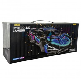 Блочный набор для сборки спортивного авто Cyberpunk Lambor CD-215 с наклейками (AX)