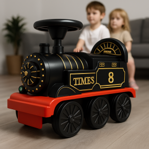 Дитяча іграшка електричний паровоз із залізницею для катання Retro Train Ride-On (AX) Дитяча іграшка електричний паровоз із залізницею для катання Retro Train Ride-On (AX)