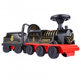 Дитячийа іграшка електропаровоз+вагончик із рейками для катання Retro Train Ride-On (AX)