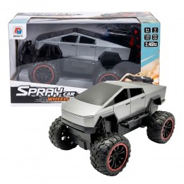 Детская радиоуправляемая машинка BIG WHEELS SPRAY CAR 0855-247 1:12 на пульте управления, Серый (AX)