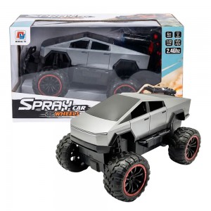 Детская радиоуправляемая машинка BIG WHEELS SPRAY CAR 0855-247 1:12 на пульте управления, Серый (AX)