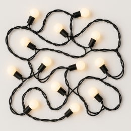 Декоративная гирлянда темная нить «Нить» 4 м IP20 20 LED свечение RG/RB 220 В Красный