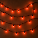 Декоративная гирлянда темная нить «Нить» 4 м IP20 20 LED свечение RG/RB 220 В Красный