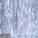 Декоративна LED гірлянда-штора прозорий провід 480 LED 220В 3х3 м Білий