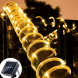 Светодиодная LED гирлянда «Трубка» 20 метров 200 LED на солнечной батарее LU994warm white Теплый белый (ARSH)