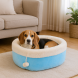 М'яка лежанка будиночок з іграшкою для кішок і собак L 57 х 33 см кругла ліжечко для тварин Блакитний (626) М'яка лежанка будиночок з іграшкою для кішок і собак L 57 х 33 см кругла ліжечко для тварин Блакитний (626)