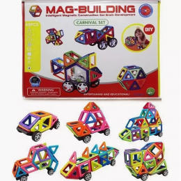 Универсальная развивающая игрушка магнитный конструктор Mag Building, 36 деталей (509)