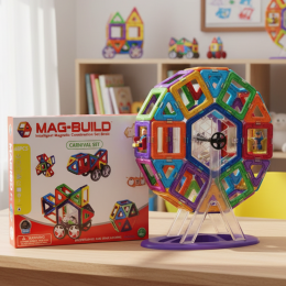 Универсальная развивающая игрушка магнитный конструктор Mag Building, 48 деталей (509)