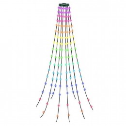 Светодиодная гирлянда Роса «Конский хвост» 100LED 190 см 220V/6V Разноцветная