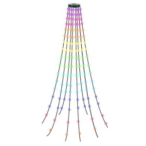 Світлодіодна гірлянда Роса "Кінський хвіст" 100LED 190 см 220V/6V Різнокольорова