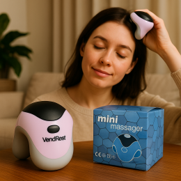 Универсальный массажер на батарейках VendRest mini 3xAAA 140г Розовый