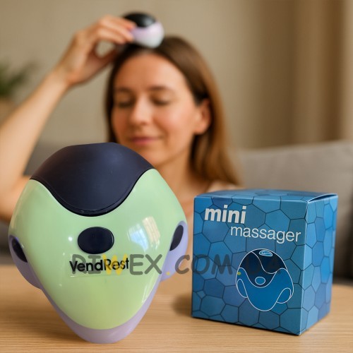 Универсальный массажер на батарейках VendRest mini 3xAAA 140г Зеленый