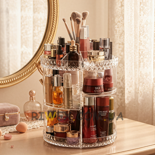 Многофункциональный акриловый вращающийся органайзер Cosmetic Storage Box Rack CX-288 (AMN)