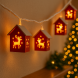 Светодиодная гирлянда Красные домики от USB 3 м 20 светодиодов, Теплое белое свечение (ARSH) Светодиодная гирлянда Красные домики от USB 3 м 20 светодиодов, Теплое белое свечение (ARSH)