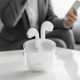 Беспроводные наушники Bluetooth TWS XO G16 ENC с двойным микрофоном, Белый (AX)
