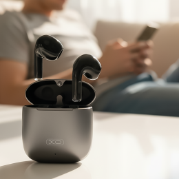 Беспроводные наушники Bluetooth TWS XO X28 с сенсорным управлением, Серый (AX)