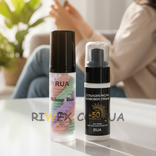 База під макіяж із триколірною формулою RUA Three Color Rainbow SPF 50 (AX)