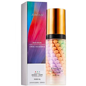 Трехцветная база под макияж Jomtam подготовка к нанесению декоративной косметики, 40 мл (AX)