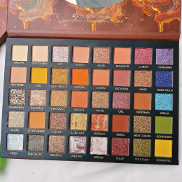 Тіні для повік "Colorful Rainbow" палетка на 40 відтінків, суха текстура (AX)
