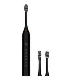 Електрична акумуляторна зубна щітка Sonic IPX7 X-3 500 mAh 1.5W Чорна