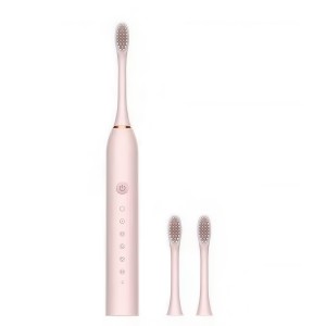 Електрична акумуляторна зубна щітка Sonic IPX7 X-3 500 mAh 1.5W Рожева