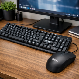 Комплект мембранная клавиатура и мышка XSTRIKE X-1012 Клавиатура + Мышь OFFICE USB (206)