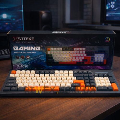 Мембрана клавіатура XSTRIKE X-1016 RGB USB (206)