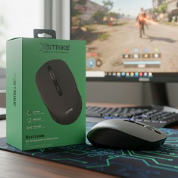 Миша XSTRIKE XS-105 бездротова з акумуляторною батареєю (BT + 2,4 GHz) 1600 DPI (206)