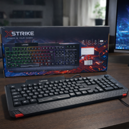 Мембрана клавіатура з rgb підсвіткою XSTRIKE XS-1022 USB 105 keys (206)