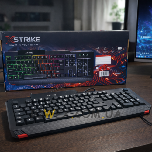 Мембрана клавіатура з rgb підсвіткою XSTRIKE XS-1022 USB 105 keys (206)