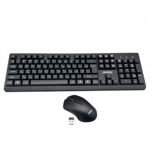 Бездротові клавіатура та мишка 2в1 для комп'ютера та ноутбука, мембранна клавіатура, USB приймач (206) Бездротові клавіатура та мишка 2в1 для комп'ютера та ноутбука, мембранна клавіатура, USB приймач (206)