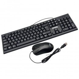 Проводная клавиатура и мышка 2в1 для компьютера и ноутбука, механическая клавиатура, USB (206)