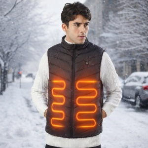 Підігріваюча жилетка з електропідігрівом від павербанка USB 9 зон Розмір XXL