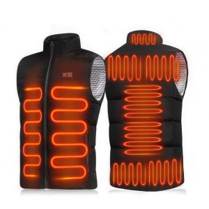 Підігріваюча жилетка з електропідігрівом від павербанка USB 9 зон Розмір XL