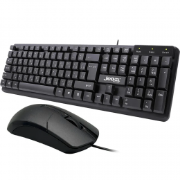 Комплект проводная мембранная клавиатура + 3D оптическая мышка от USB, JEDEL G18 (206)