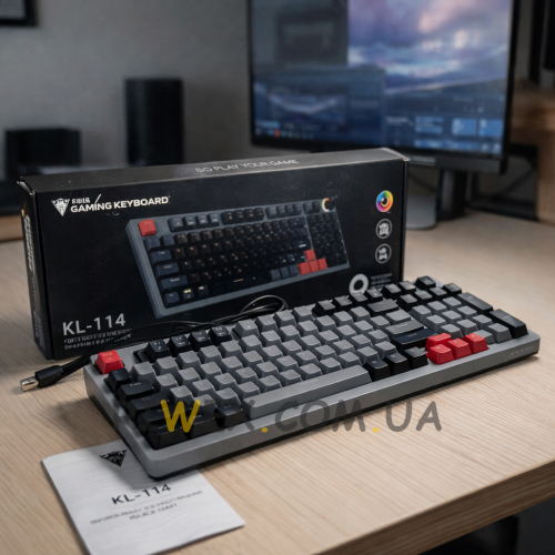 Механічна клавіатура з rgb підсвіткою JEDEL KL-114 USB 100 keys (206)