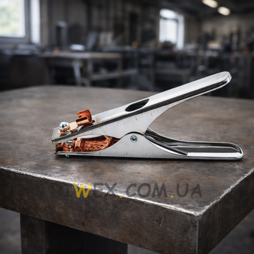 Зажим массы обратного кабеля 300A хромированный, 17 см P-840 (JS)