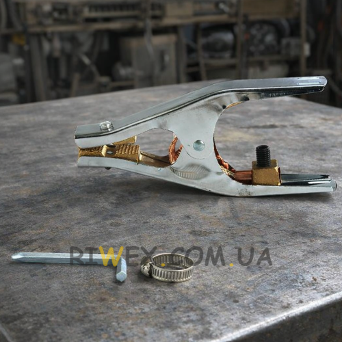 Зажим массы обратного кабеля ITALY 500A, 14 см P-2011 (JS)