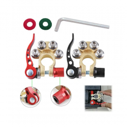 Быстросъемные клеммы для аккумуляторных батарей медные, P-1778 (JS) Быстросъемные клеммы для аккумуляторных батарей медные, P-1778 (JS)