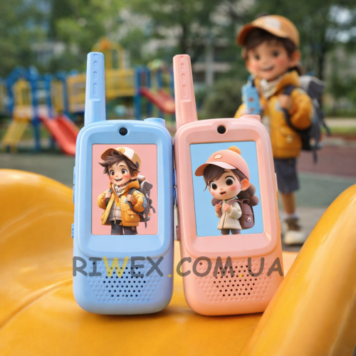 Комплект дитячих рацій з відеозв'язком дальність зв'язку 300м Walkie talkie (AX)