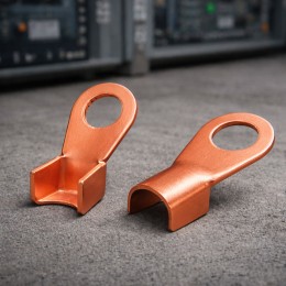 Медная луженая клемма для многожильных медных проводов 200 А P-619 (JS)