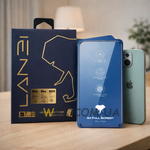 Защитное стекло с олеофобным покрытием ULTRA+ 5X HD DUST FREE BOX Iphone 15 (AX)