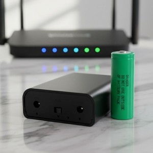 Резервный блок питания Mini UPS 12 В ИБП для непрерывной работы оборудования на 3 аккумулятора 7200 мАh