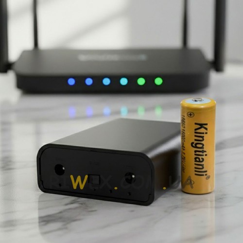 Резервный блок питания Mini UPS 12 В ИБП для непрерывной работы оборудования на 3 аккумулятора 9000 мАh