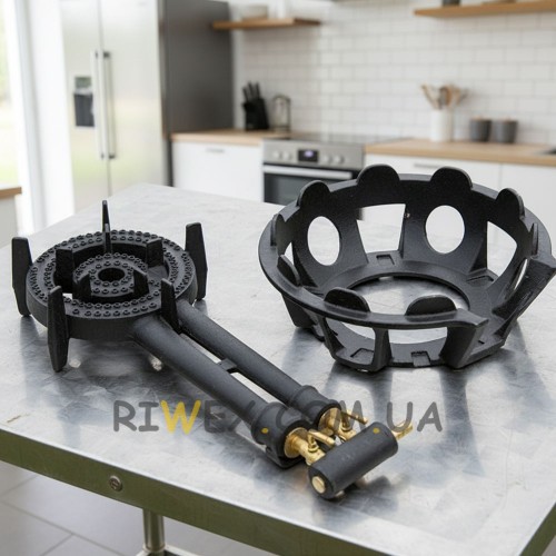 Пальник HANABISHI 5,5 кВт HCI-70 регулювання подачі газу та стабілізація полум'я 1992 (JS)