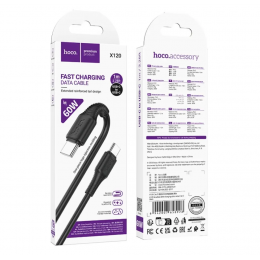 Зарядний кабель HOCO X120 60W  Type-C - Type-C 1 метр (206)