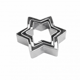 Набор форм из нержавеющей стали для печенья и пряников Empire EM-7818 «Звезда» 3шт (204)