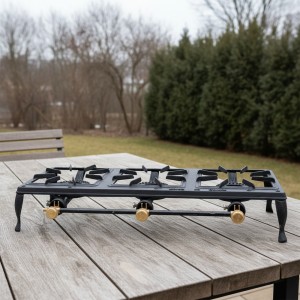 Мощная настольная газовая плита ГБ-03 (3,5 кВт) P-1578 с чугунной горелкой (JS) Мощная настольная газовая плита ГБ-03 (3,5 кВт) P-1578 с чугунной горелкой (JS)