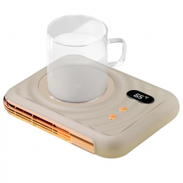 Настольный подогреватель-подставка для чашек ST-08 Бежевый (205)